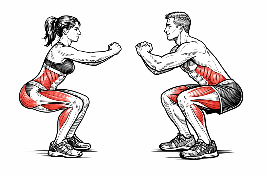 छह महीने तक रोज़ाना 15 बॉडीवेट स्क्वैट्स के होंगे इतने फायदे