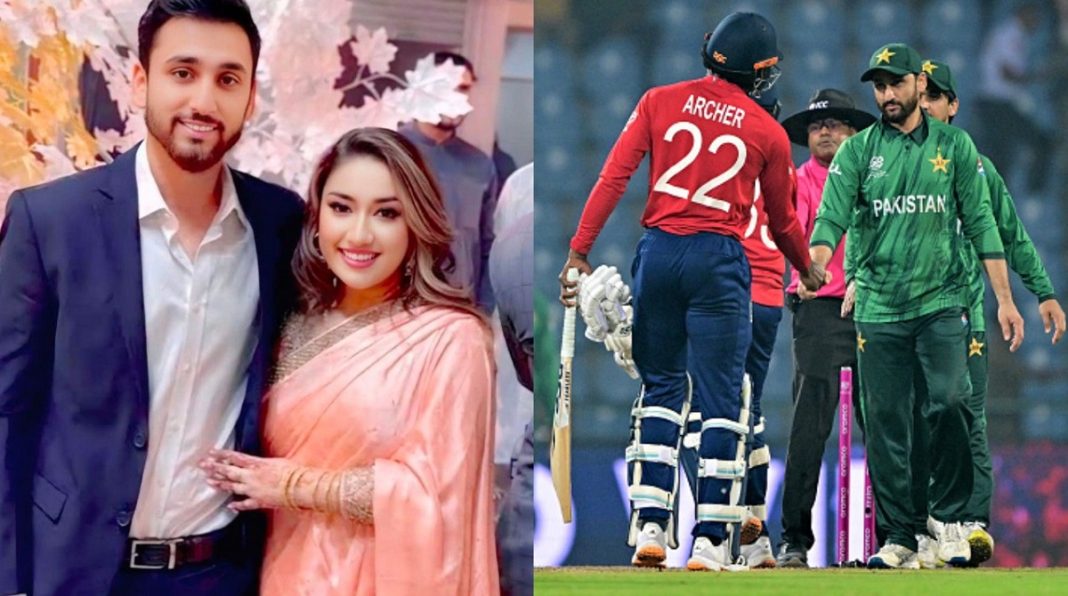 Pakistani fans are abusing Salman Agha's son and wife after the defeat to England.