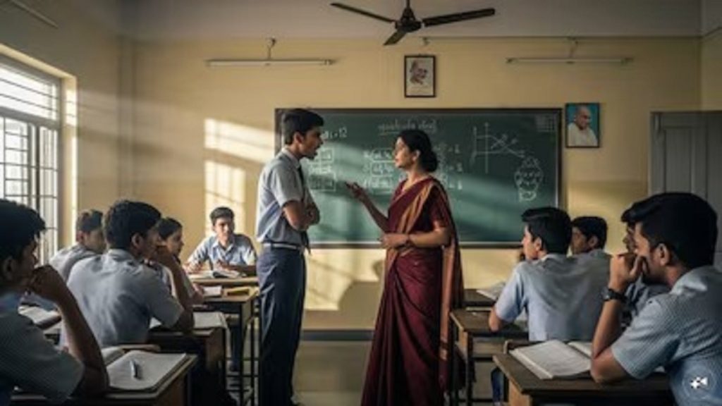 देर से आने का कारण पूछने पर छात्र मुहम्मद खान अंसारी ने महिला शिक्षिका को मारा थप्पड़