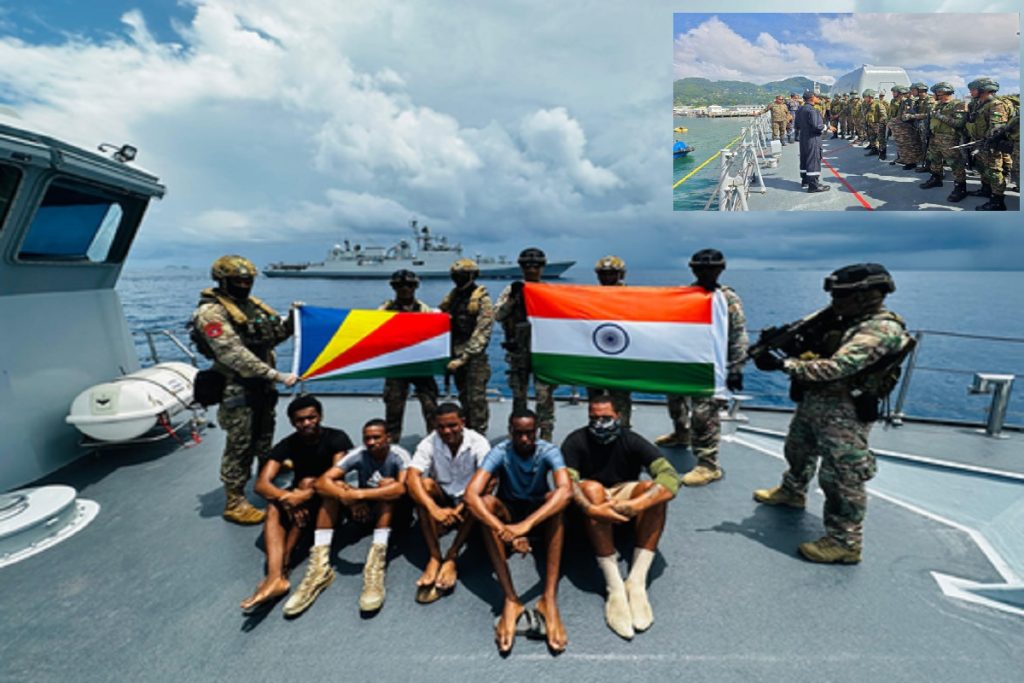 सेशेल्स में युद्धाभ्यास पूरा कर रवाना हुआ भारतीय युद्धपोत ‘आईएनएस त्रिकंड’!