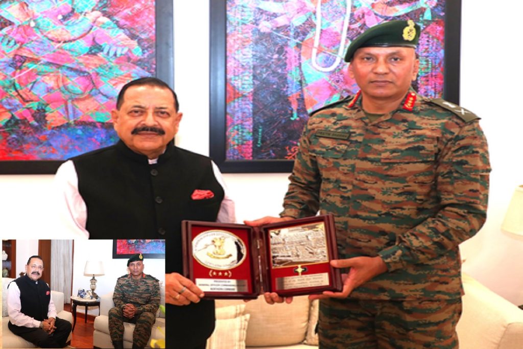 केंद्रीय मंत्री जितेंद्र सिंह से लेफ्टिनेंट जनरल प्रतीक शर्मा ने की मुलाकात!