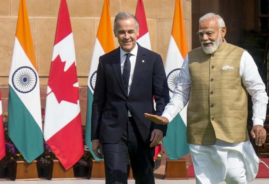 कनाडा के प्रधानमंत्री मार्क कार्नी ने प्रधानमंत्री मोदी से की मुलाकात