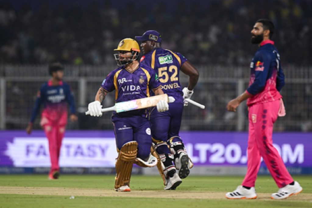 आईपीएल: केकेआर ने 6 मैच बाद जीत दर्ज, आरआर को हराया