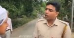 Citizens reprimanded a policeman for asking them to vote for Trinamool.