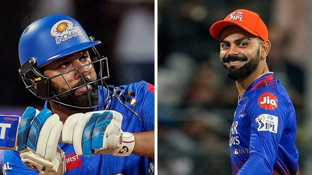 MI Vs RCB की टक्कर में विराट और रोहित पर रहेगी नजर, दोनों बल्लेबाजों का ऐसा है रिकॉर्ड