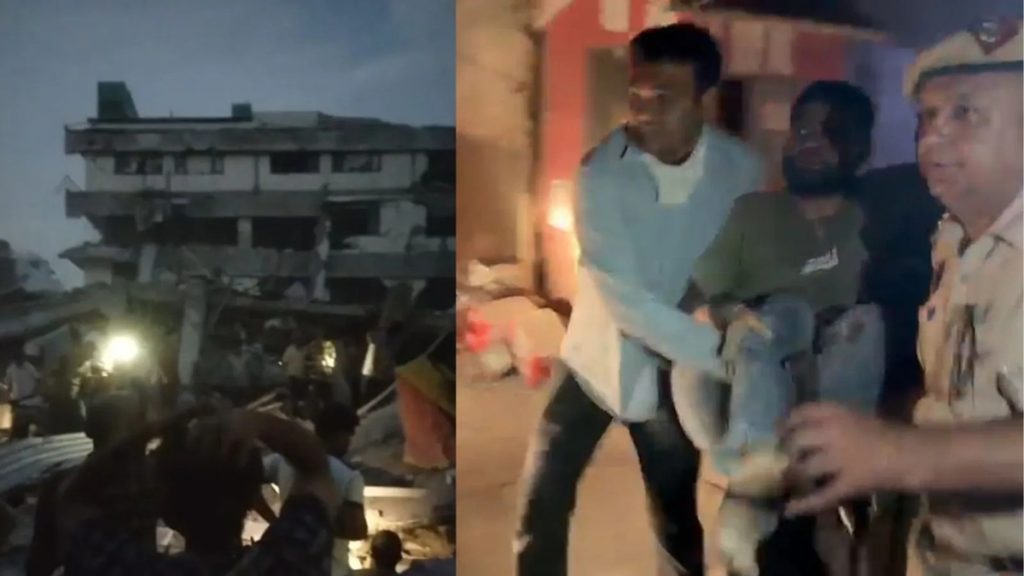 दिल्ली के साकेत में पांच मंजिला इमारत ढही, 2 की मौत; मलबे में फंसे लोगों की तलाश जारी