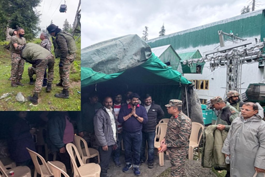 गुलमर्ग केबल कार हादसा, भारतीय सेना की मदद से 148 पर्यटकों को सुरक्षित निकाला!