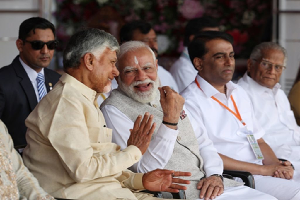 प्रधानमंत्री का अपने आवास पर स्वागत करना बेहद सम्मान की बात : चंद्रबाबू नायडू!