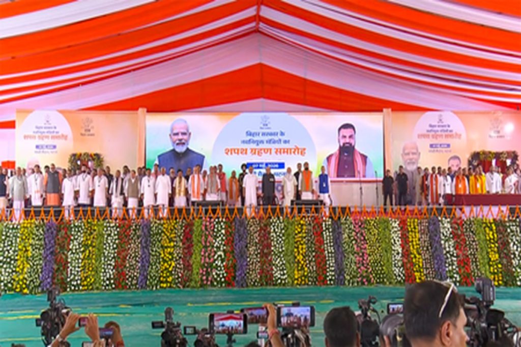 सम्राट मंत्रिमंडल में विजय, दिलीप, निशांत शामिल; राज्यपाल ने दिलाई शपथ!