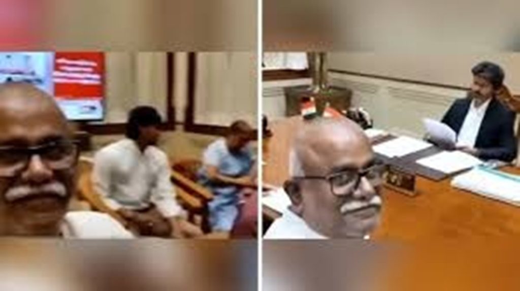 विजय की बैठक का वीडियो वायरल; प्रशासन में ‘रील कल्चर’ पर उठे सवाल