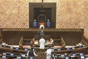 10-MPs-took-the-oath-in-the-Rajya-Sabha-representation-from-various-states-and-languages-​​was-evident