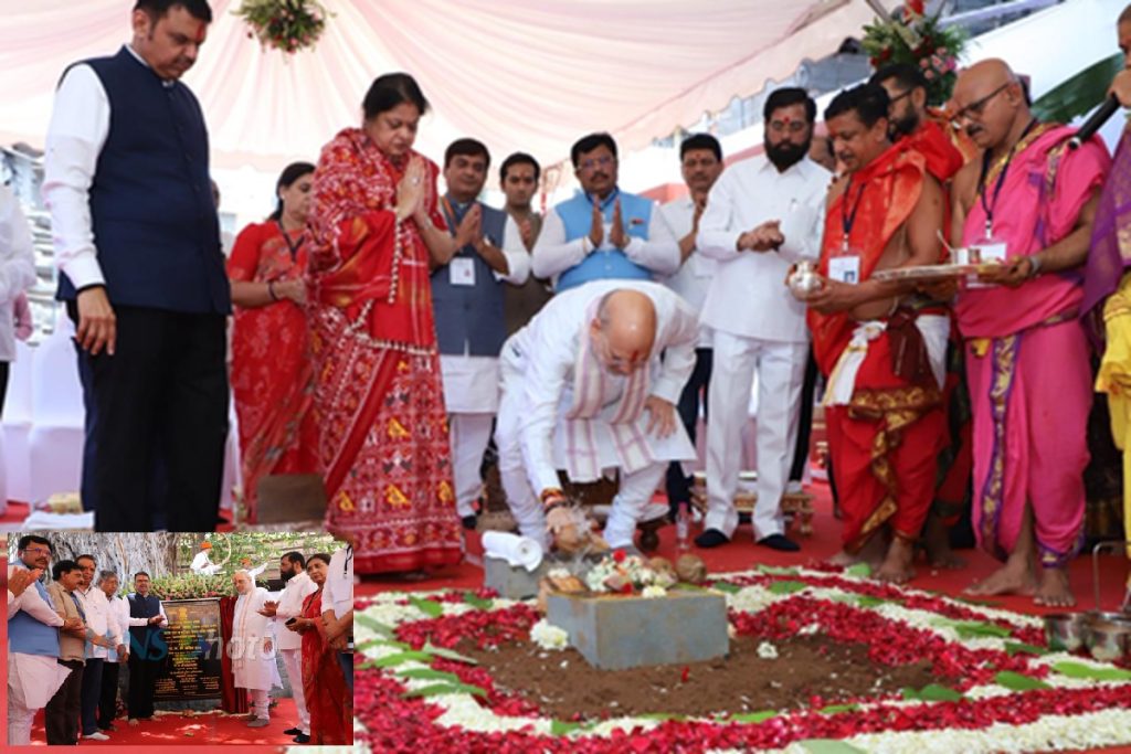 कोल्हापुर में अमित शाह ने किया अंबाबाई मंदिर विकास परियोजना का शिलान्यास!