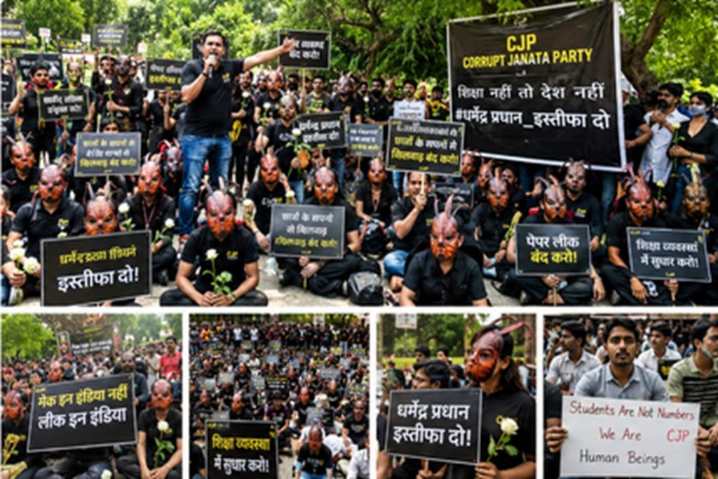 दिल्ली जंतर-मंतर पर CJP का बड़ा प्रदर्शन, शिक्षा व्यवस्था और परीक्षा सुधार की मांग तेज!