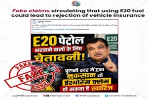 Claim-that-vehicle-insurance-claims-would-be-rejected-due-to-the-use-of-E20-fuel-is-fake-Centre
