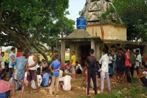 Anti-social-elements-vandalized-a-Shivling-in-Ranchis-Kanke-villagers-outraged