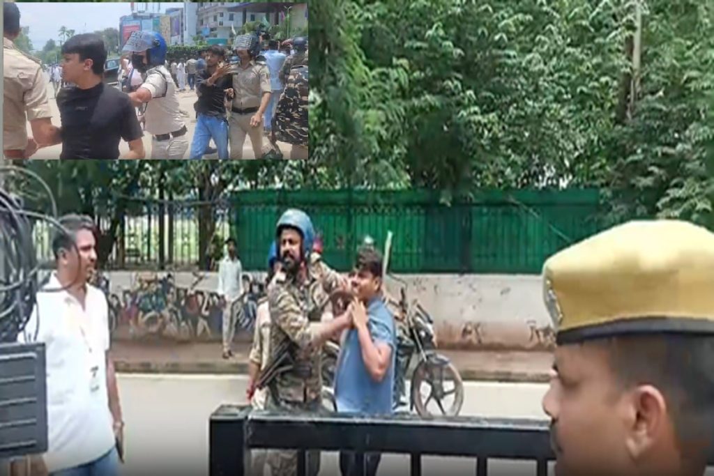 ‘बिहार बंद’ के दौरान पटना में पथराव, पुलिस ने प्रदर्शनकारियों पर किया लाठीचार्ज!