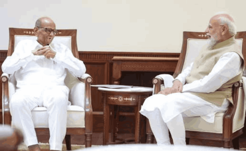 शरद पवार-सुप्रिया सुले की पीएम मोदी से मुलाकात