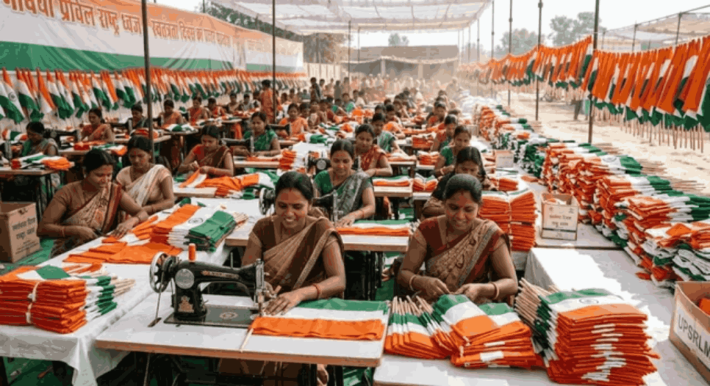 महिलाओं के हाथों बनेंगे 2 करोड़ तिरंगे