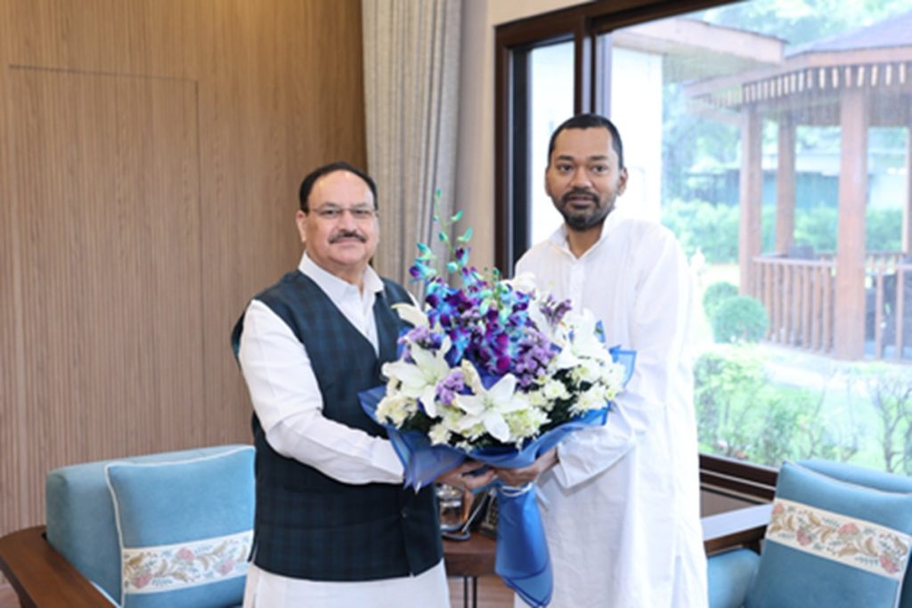 जेपी नड्डा से मिले निशांत कुमार, स्वास्थ्य व्यवस्था को मजबूत करने पर हुई विस्तृत चर्चा!