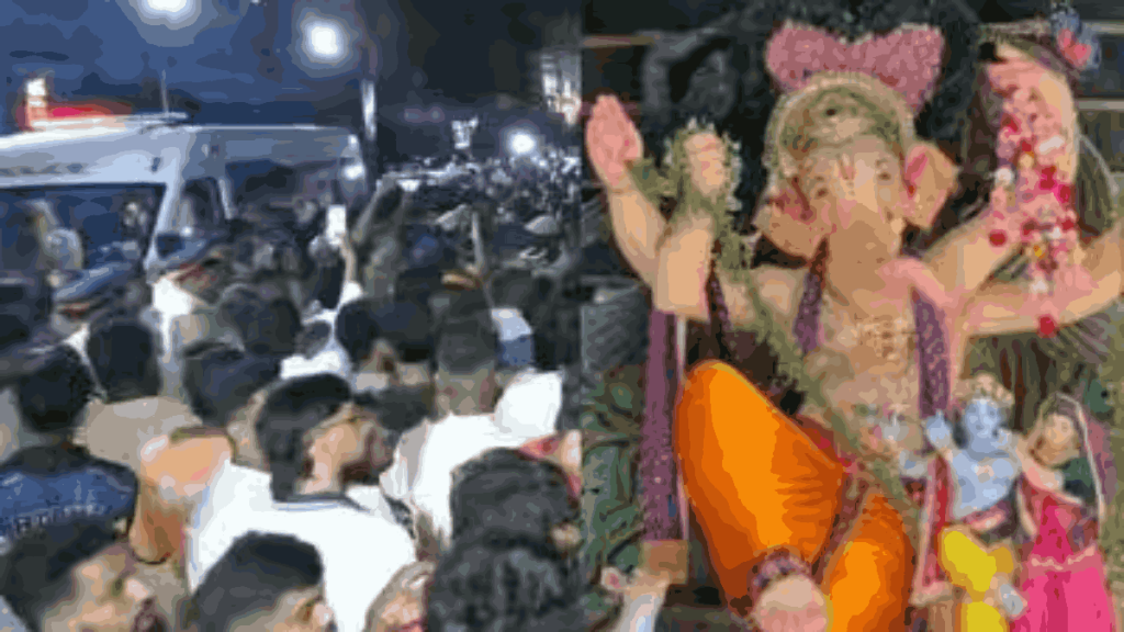 मझगांव में गणपति आगमन पर अंडे फेंकने से बवाल!