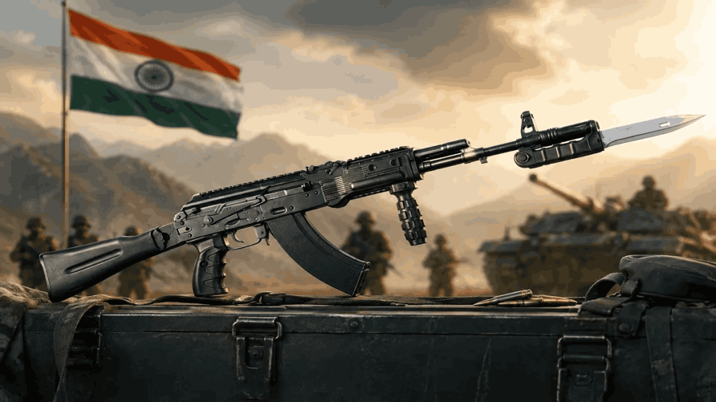 स्वदेशी ‘लायन’ राइफल की दहाड़; AK 203 की सफल टेस्टिंग