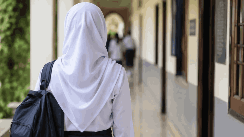 स्कूल यूनिफॉर्म के साथ हिजाब नहीं पहना जा सकता!
