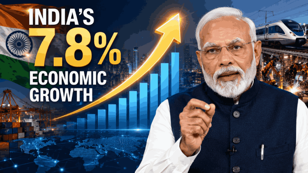 ग्लोबल संकट के बीच भारत की 7.8% इकोनॉमिक ग्रोथ
