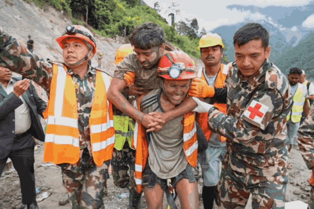 नेपाल में टनल से 9 दिन बाद दो मज़दूरों को बचाया