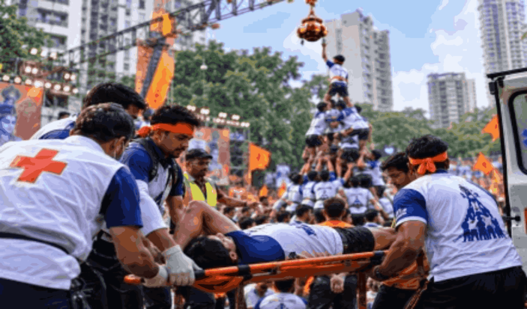 दही हांडी का जोश चोटों के साथ खत्म; मुंबई में 376 गोविंदा घायल