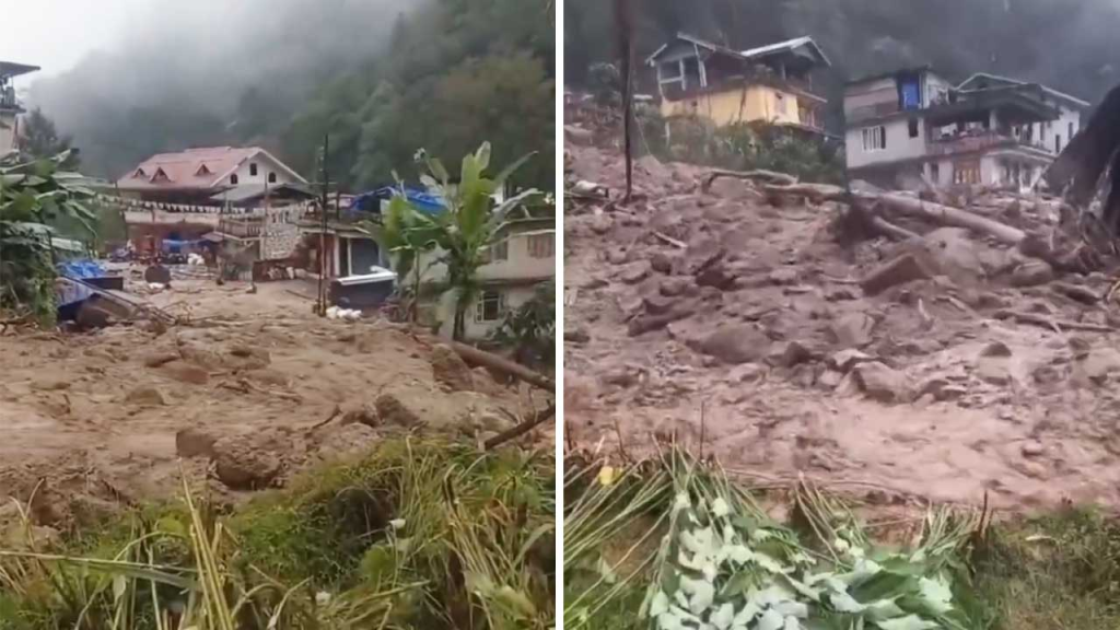 सिक्किम में तबाही, हजारों लोग शिफ्ट