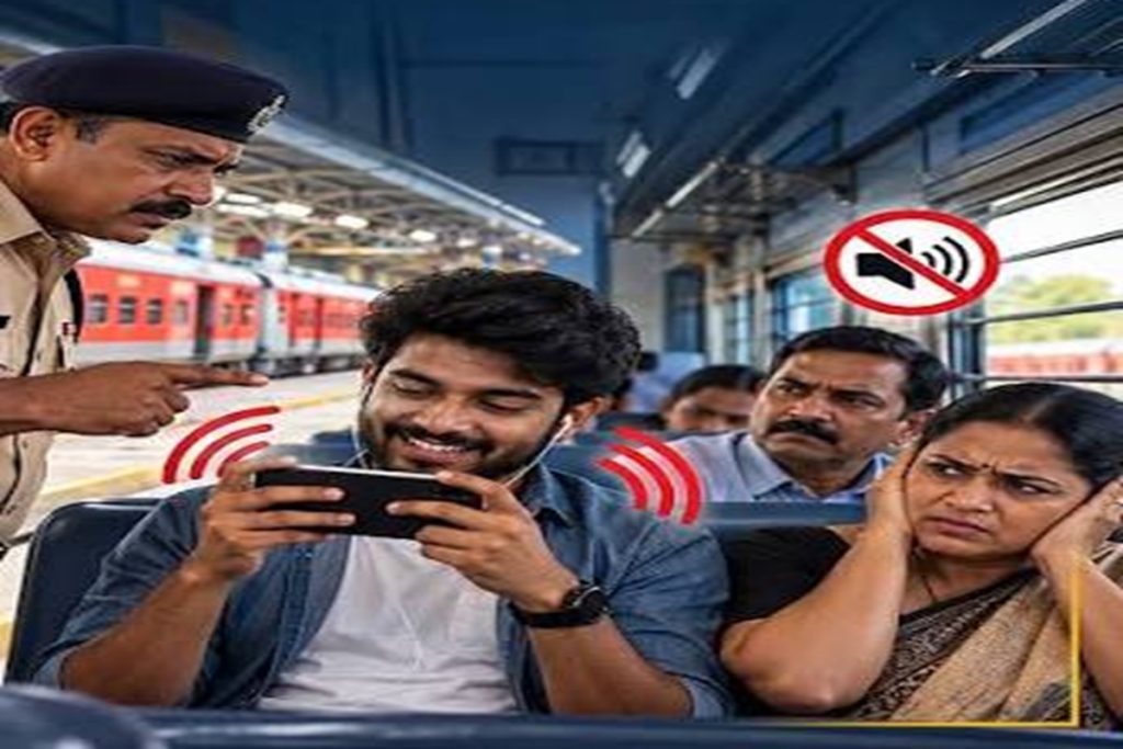 ट्रेन में तेज आवाज में मोबाइल चलाने पर ₹1,000 जुर्माना!